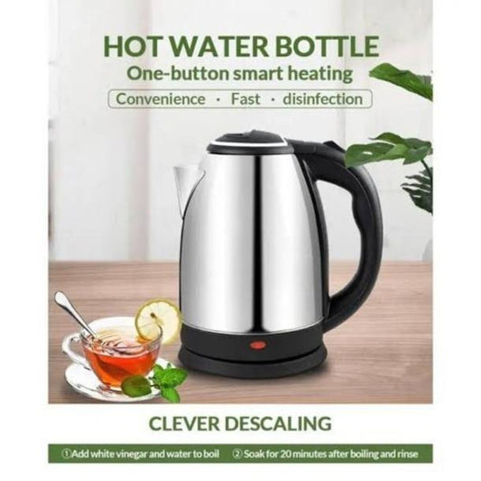 Electric Kettle - stainless steel body - automatic instant heating - 2.0 Liter - 1500 Watts - water boiler - high quality - kettle for tea - for Daily Kitchen Use - Essential Kitchen Appliance