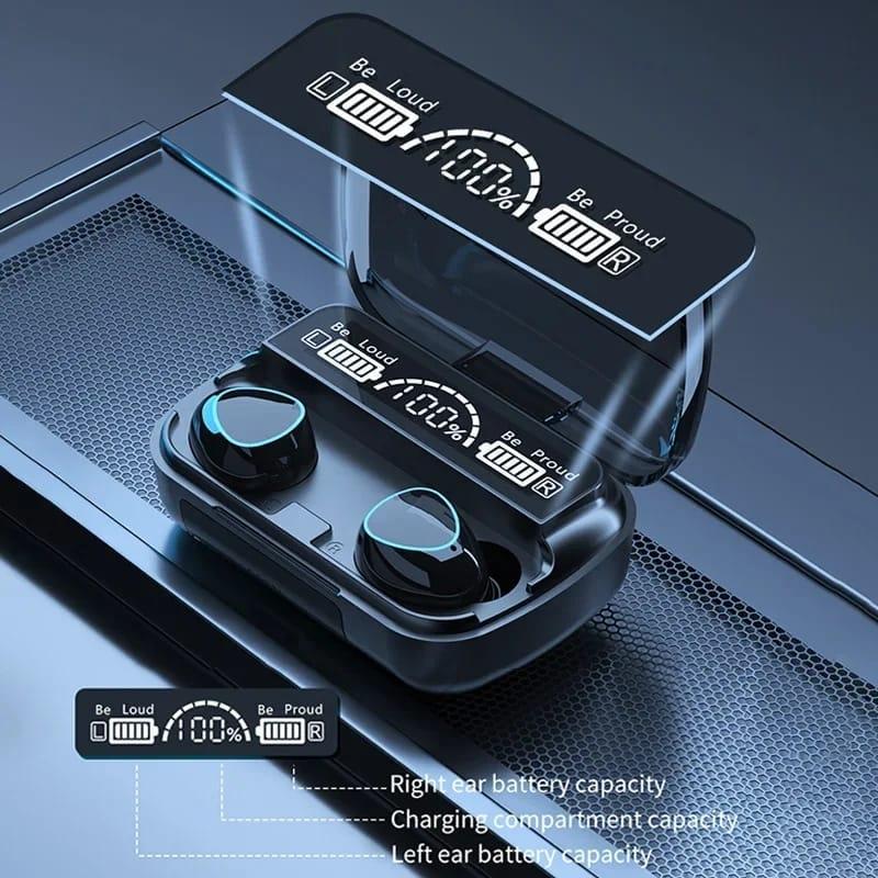 M10 TWS Wireless Headphones Touch Control Bluetooth-Compatible 5.1 Earphones Wireless Headset Waterproof 9D Hifi Quality Earbuds